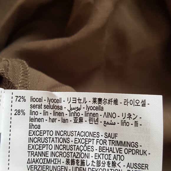 ZARA ! Linen blend halter neck midi dress  ( M) - Picture 7 of 9